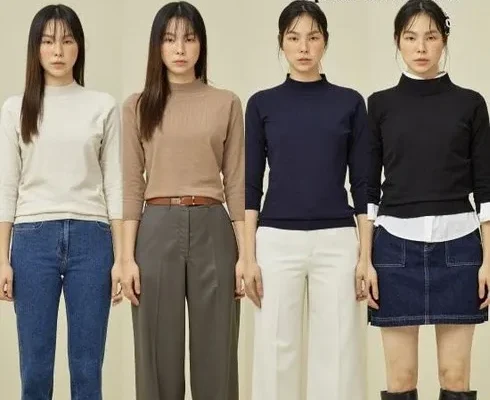 엄마들 사이에서 난리난 23FW 라삐아프 NEW시그니처 터틀넥 풀오버 4종 추천 베스트8