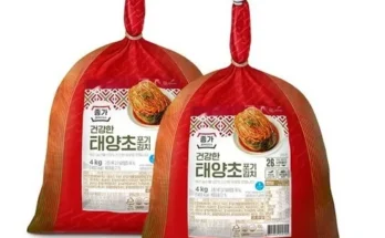 놓치면 후회할 종가 종가집 건강한 태양초 포기김치 4kg  열무김치 900g 리뷰 추천